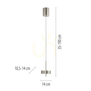 Q-ROTATE 2247-95 Strieborné závesné svietidlo s 1 LED 8 Q-ROTATE 2247-95 Strieborné závesné svietidlo s 1 LED small 8