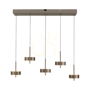 Q-ROTATE 2249-34 Hnedé závesné svietidlo s 5 LED diódami small 10