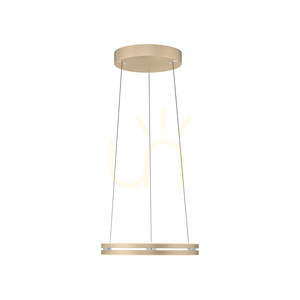 PURE E-LOOP 2550-60 Mosadzné závesné svietidlo s 2 LED diódami small 13