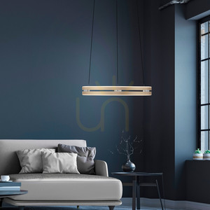 PURE E-LOOP 2550-60 Mosadzné závesné svietidlo s 2 LED diódami small 16