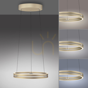 PURE E-LOOP 2550-60 Mosadzné závesné svietidlo s 2 LED diódami small 5