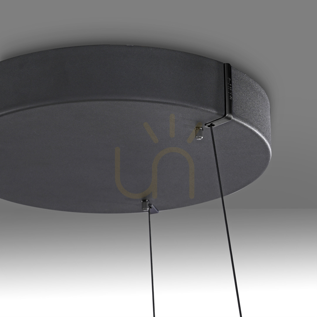 Šou PURE E-LOOP 2551-18 Čierne závesné svietidlo s 2 LED diódami PURE E-LOOP 2551-18 Čierne závesné svietidlo s 2 LED diódami