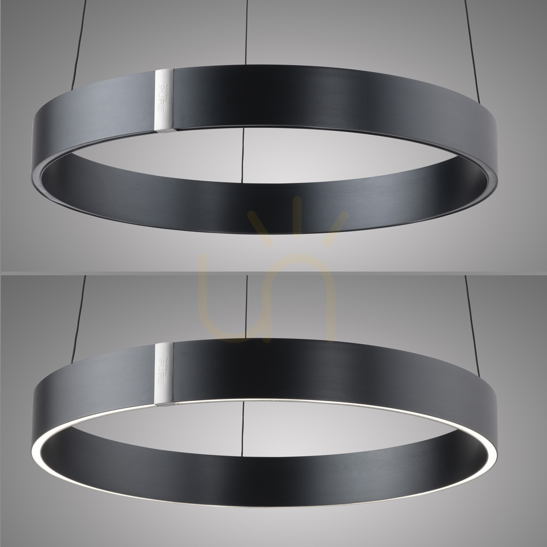 Displej PURE E-CLIPSE 2560-15 Šedé závesné svietidlo s 2 LED diódami PURE E-CLIPSE 2560-15 Šedé závesné svietidlo s 2 LED diódami