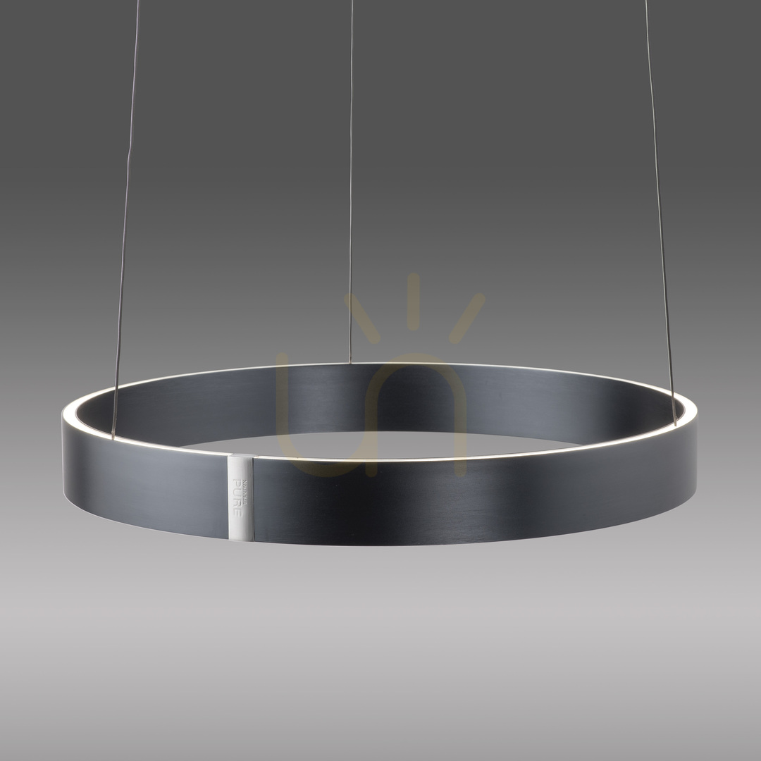 vyhliadka PURE E-CLIPSE 2560-15 Šedé závesné svietidlo s 2 LED diódami PURE E-CLIPSE 2560-15 Šedé závesné svietidlo s 2 LED diódami