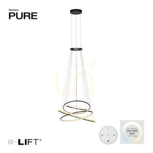 PURE E-FLYING RINGS 2566-15 Šedé závesné svietidlo s 1xLED 1 PURE E-FLYING RINGS 2566-15 Šedé závesné svietidlo s 1xLED small 1