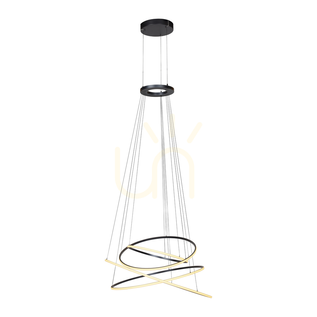 Náhľad PURE E-FLYING RINGS 2566-15 Šedé závesné svietidlo s 1xLED PURE E-FLYING RINGS 2566-15 Šedé závesné svietidlo s 1xLED