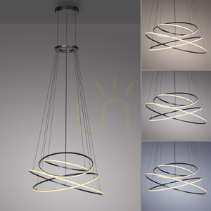 PURE E-FLYING RINGS 2566-15 Šedé závesné svietidlo s 1xLED 5 PURE E-FLYING RINGS 2566-15 Šedé závesné svietidlo s 1xLED small 5