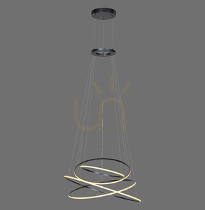 PURE E-FLYING RINGS 2566-15 Šedé závesné svietidlo s 1xLED 0 PURE E-FLYING RINGS 2566-15 Šedé závesné svietidlo s 1xLED small 0