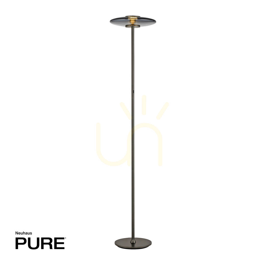 vyhliadka Stojaca lampa PURE VITRUM 481-15, sivá, 2xLED Stojaca lampa PURE VITRUM 481-15, sivá, 2xLED