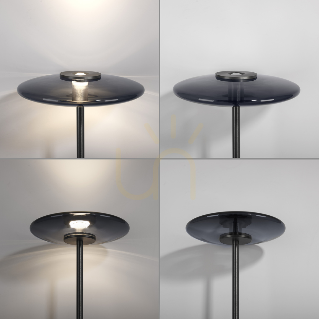 Náhľad Stojaca lampa PURE VITRUM 481-15, sivá, 2xLED Stojaca lampa PURE VITRUM 481-15, sivá, 2xLED