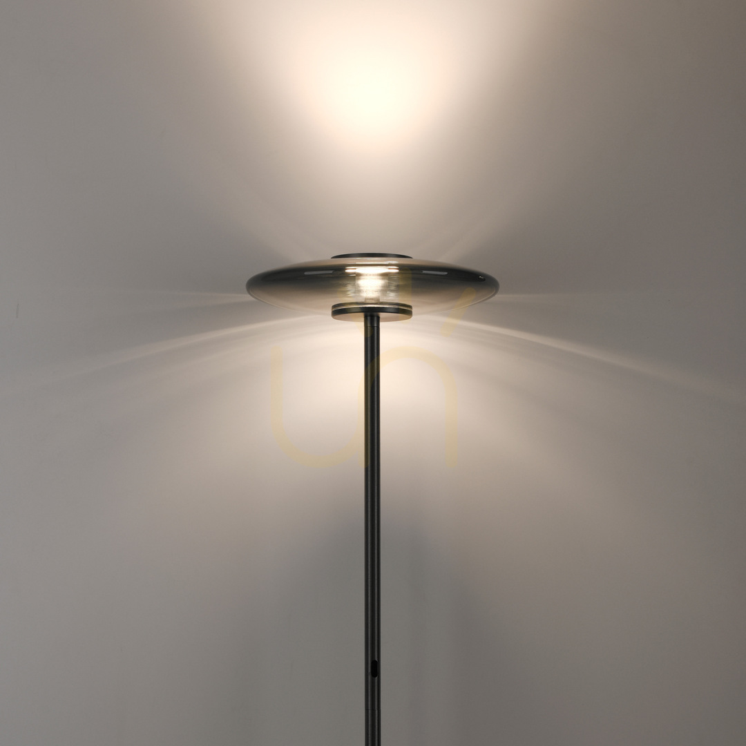 Šou Stojaca lampa PURE VITRUM 481-15, sivá, 2xLED Stojaca lampa PURE VITRUM 481-15, sivá, 2xLED