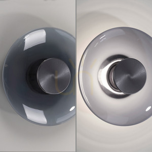 Nástenné a stropné LED svietidlo Paul Neuhaus PURE VITRUM 6082-15, sivé, dymové sklo, 22 cm small 27