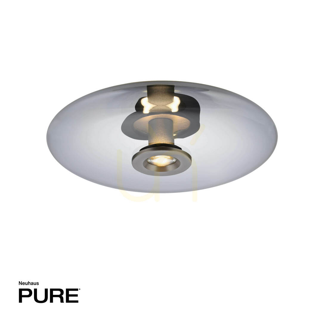 vyhliadka Stropné svietidlo PURE VITRUM 6083-15, sivé, 2xLED Stropné svietidlo PURE VITRUM 6083-15, sivé, 2xLED