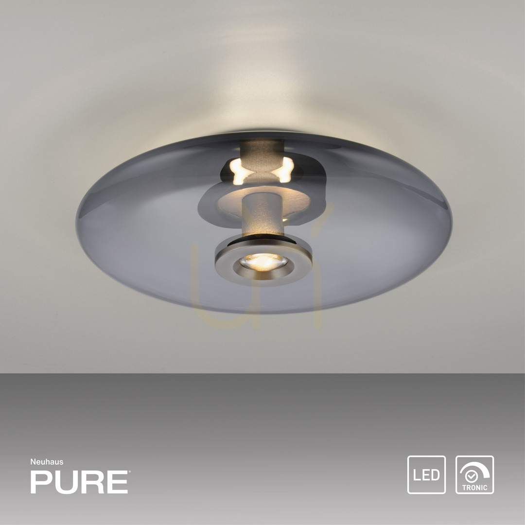 Displej Stropné svietidlo PURE VITRUM 6083-15, sivé, 2xLED Stropné svietidlo PURE VITRUM 6083-15, sivé, 2xLED
