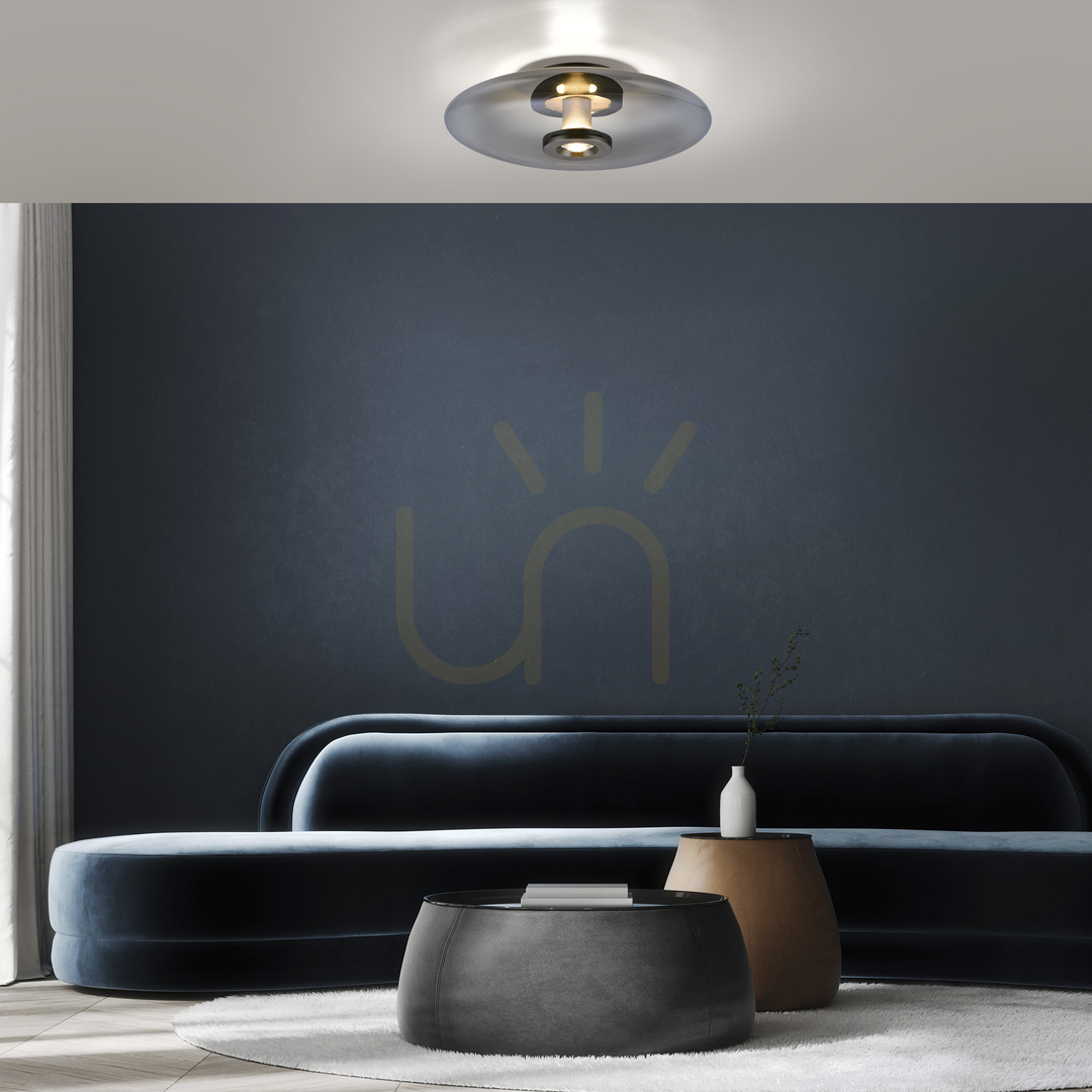 Náhľad Stropné svietidlo PURE VITRUM 6083-15, sivé, 2xLED Stropné svietidlo PURE VITRUM 6083-15, sivé, 2xLED