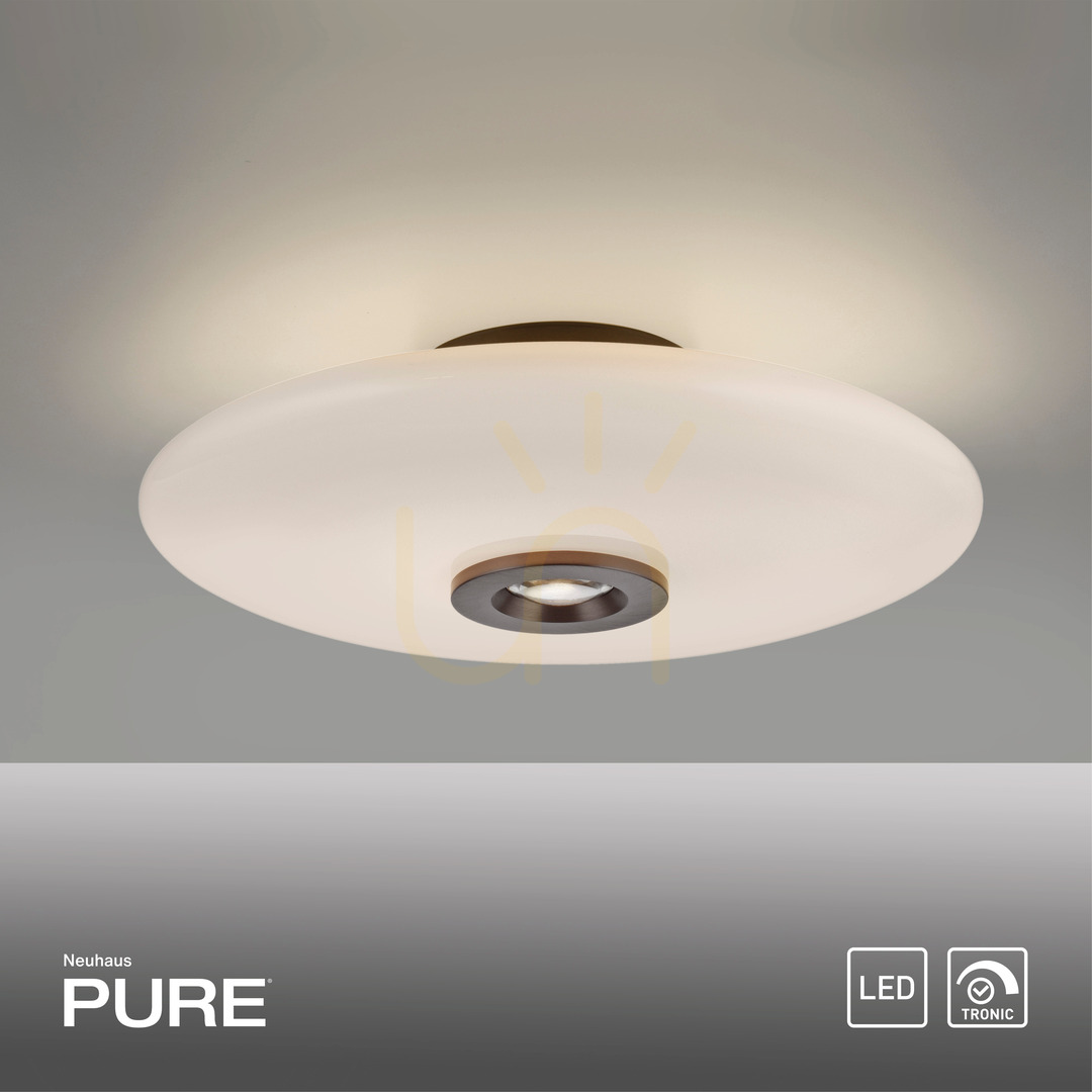Displej PURE VITRUM 6083-34 Hnedé stropné svietidlo, 2xLED PURE VITRUM 6083-34 Hnedé stropné svietidlo, 2xLED