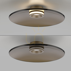 PURE MOON 6095-97 Hnedé stropné svietidlo, 2xLED small 17