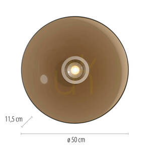 PURE MOON 6095-97 Hnedé stropné svietidlo, 2xLED small 8