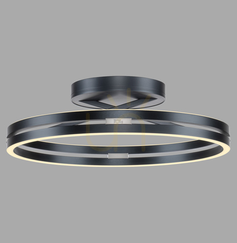 Skontrolujte Stropné svietidlo PURE LOOP 6552-15, sivé, 2xLED