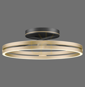 PURE LOOP 6552-68 Čierne stropné svietidlo, 2xLED small 10