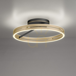 PURE LOOP 6552-68 Čierne stropné svietidlo, 2xLED small 13