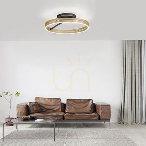 PURE LOOP 6552-68 Čierne stropné svietidlo, 2xLED small 2