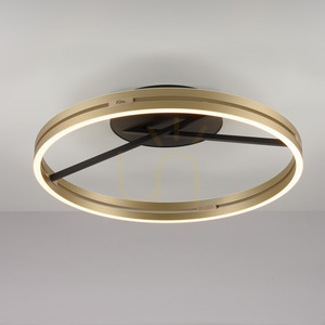PURE LOOP 6552-68 Čierne stropné svietidlo, 2xLED small 22