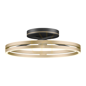 PURE LOOP 6552-68 Čierne stropné svietidlo, 2xLED small 25