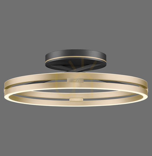 Skontrolujte PURE LOOP 6552-68 Čierne stropné svietidlo, 2xLED