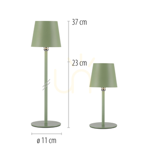 BOTERIA 19251-43 Zelená stolná lampa s 1 LED žiarovkou small 19