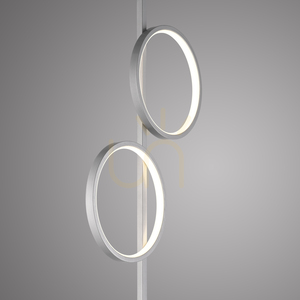 Stojaca lampa MINI RITUS 15396-21, strieborná, 2xLED small 9