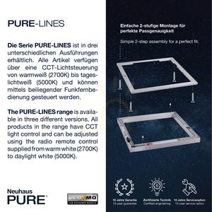 PURE-LINES 6023-95 Strieborné stropné svietidlo, 1xLED small 3