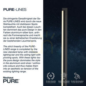 Stojaca lampa PURE-LINES 421-13, antracitová, 1xLED small 3
