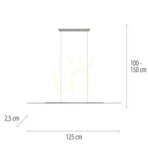 PURE SURFACE 2301-15 Šedé závesné svietidlo s 1xLED small 8