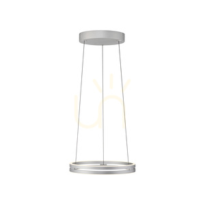 PURE E-LOOP 2550-95 Strieborné závesné svietidlo s 2 LED diódami small 16
