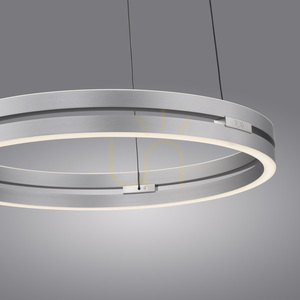PURE E-LOOP 2550-95 Strieborné závesné svietidlo s 2 LED diódami small 9