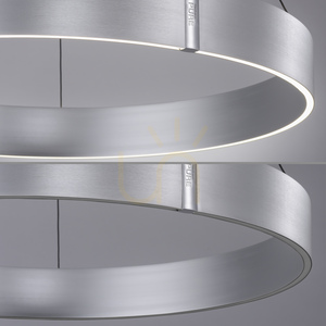 PURE E-CLIPSE 2561-95 Strieborné závesné svietidlo s 2 LED diódami small 14