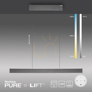 PURE E-MOTION 2570-15 Šedé závesné svietidlo s 2 LED žiarovkami small 13
