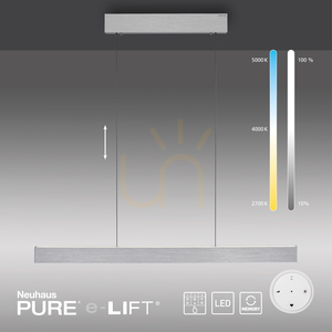 PURE E-MOTION 2570-95 Strieborné závesné svietidlo s 2 LED žiarovkami small 12