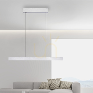 PURE E-MOTION 2570-95 Strieborné závesné svietidlo s 2 LED žiarovkami small 2