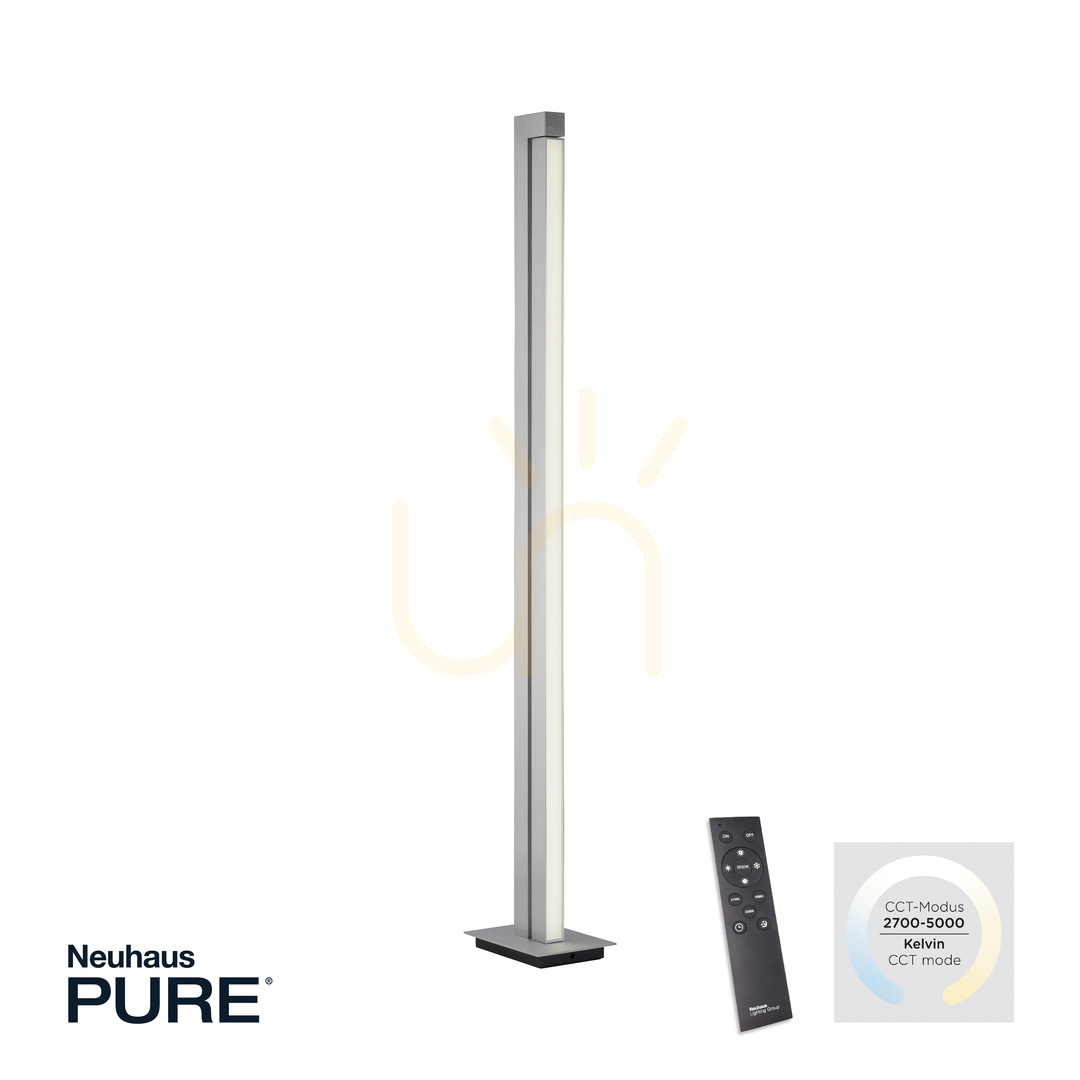 vyhliadka Stojaca lampa PURE-LINES 421-95, strieborná, 1xLED Stojaca lampa PURE-LINES 421-95, strieborná, 1xLED