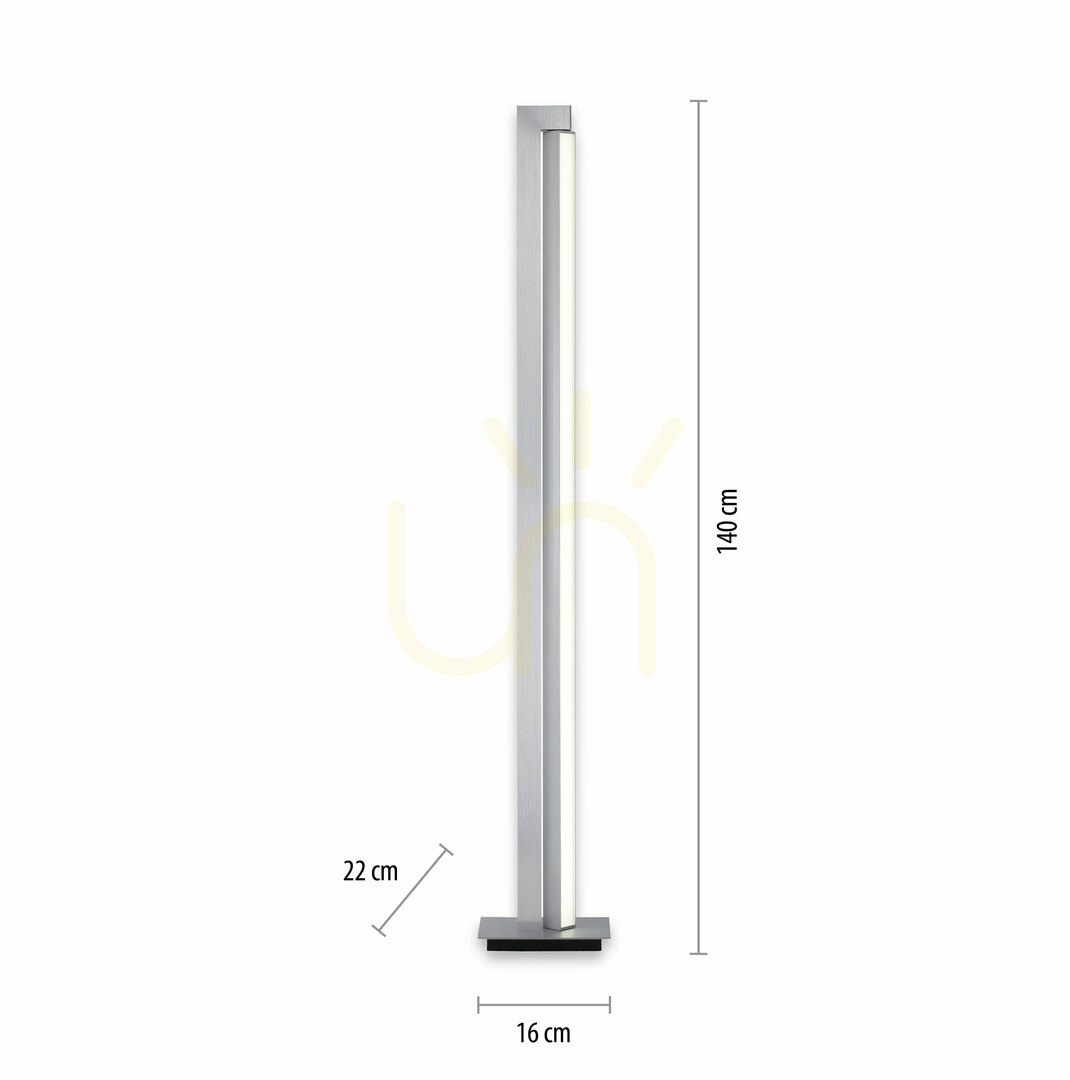 Náhľad Stojaca lampa PURE-LINES 421-95, strieborná, 1xLED Stojaca lampa PURE-LINES 421-95, strieborná, 1xLED