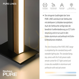 PURE-LINES 451-79 Stojaca lampa, drevo, 1xLED small 4