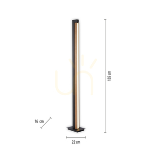 PURE-LINES 451-79 Stojaca lampa, drevo, 1xLED small 8