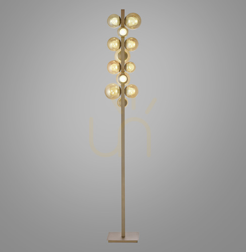 Skontrolujte Stojaca lampa POPUP 557-97, hnedá, 12 LED diód