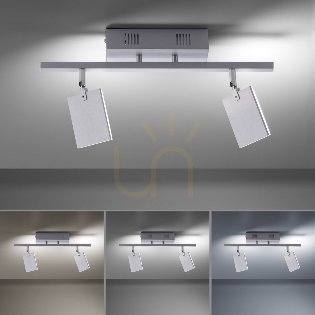 Šou PURE-MIRA 6354-95 Strieborné stropné svietidlo, 2xLED PURE-MIRA 6354-95 Strieborné stropné svietidlo, 2xLED