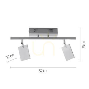 PURE-MIRA 6354-95 Strieborné stropné svietidlo, 2xLED 7 PURE-MIRA 6354-95 Strieborné stropné svietidlo, 2xLED small 7