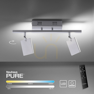 PURE-MIRA 6354-95 Strieborné stropné svietidlo, 2xLED 8 PURE-MIRA 6354-95 Strieborné stropné svietidlo, 2xLED small 8