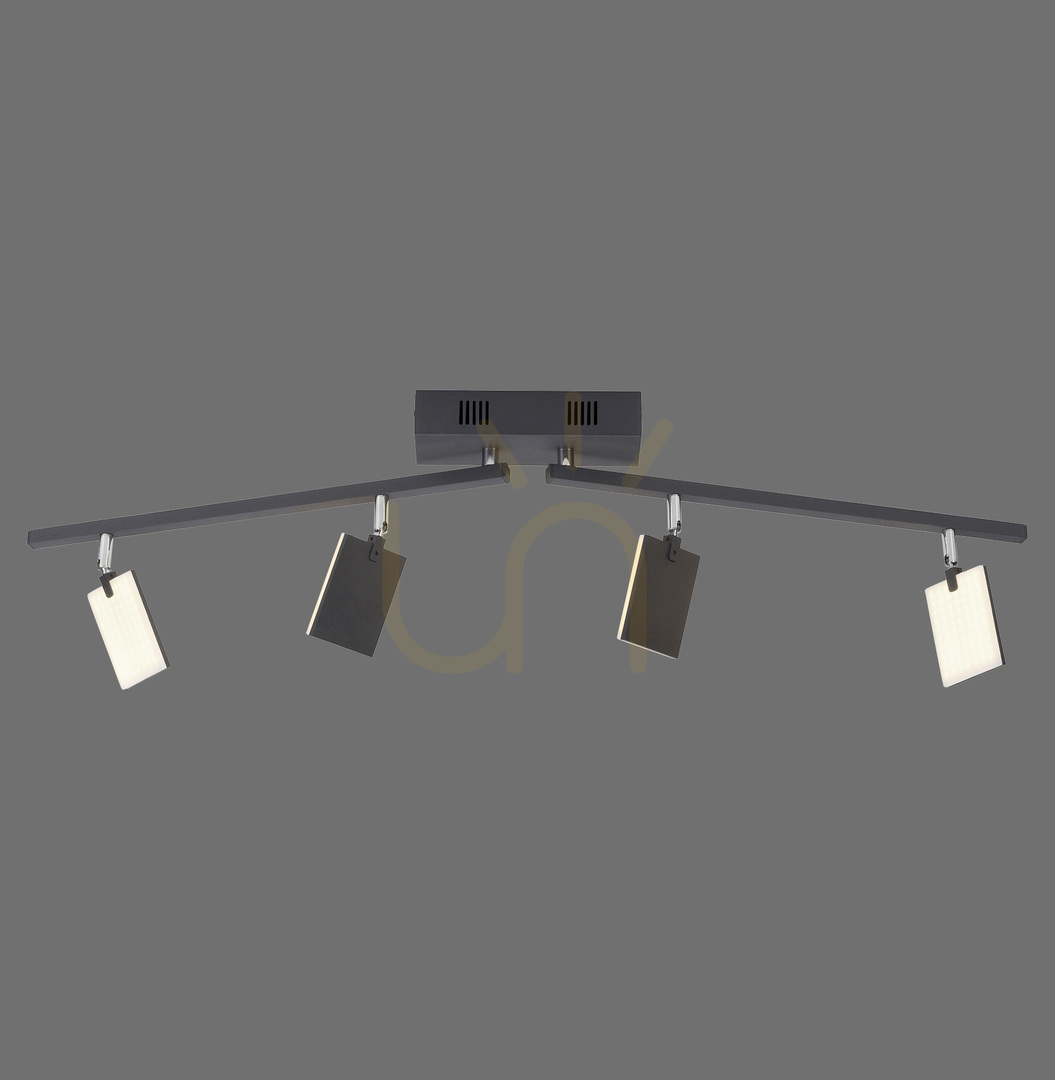 Skontrolujte PURE-MIRA 6356-18 Čierne stropné svietidlo so 4 LED diódami PURE-MIRA 6356-18 Čierne stropné svietidlo so 4 LED diódami
