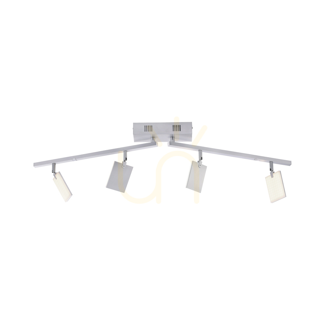 Skontrolujte PURE-MIRA 6356-95 Strieborné stropné svietidlo so 4 LED diódami PURE-MIRA 6356-95 Strieborné stropné svietidlo so 4 LED diódami